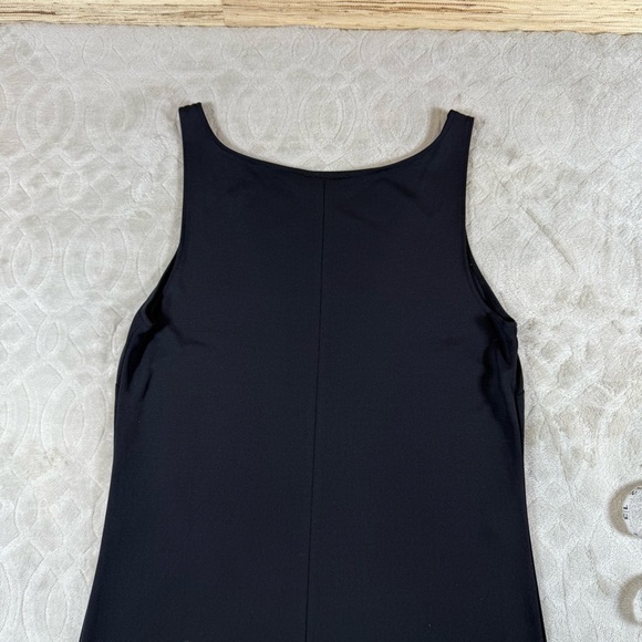 Ann Taylor Womens Black Sleeveless Maxi Tank Dress Size 12 Maxi Long Elegant - Picture 9 of 10